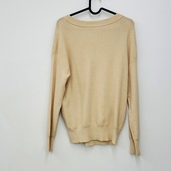 Philosophy Ribbed V-Neck Sweater S - Picture 4 of 7